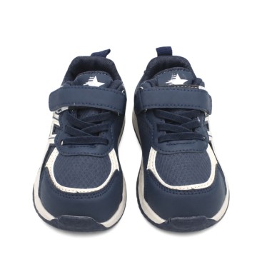 Deportivas niño con cierre de velcro y cordón elástico