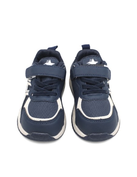Deportivas niño con cierre de velcro y cordón elástico