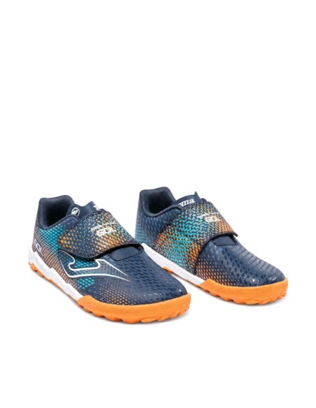 Zapatillas de fútbol barefoot Joma Gol marino y naranja