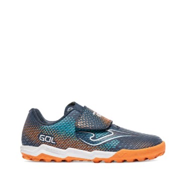 Joma Gol Barefoot marino y naranja vista lateral
