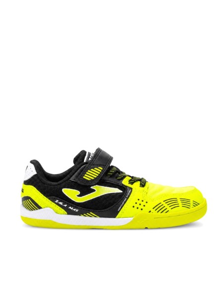 Joma Sala Max Barefoot niño amarillo y negro con velcro y cordones elásticos