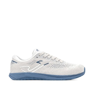 Joma Fenix hombre barefoot blanco y azul vista lateral