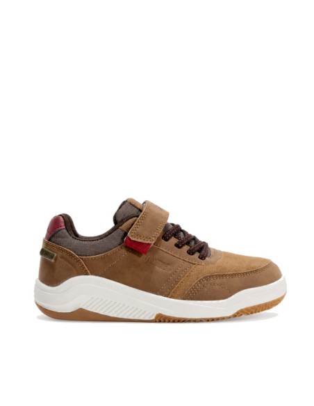 Zapatilla Joma Jarama Jr marrón de niño vista lateral