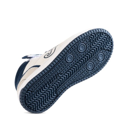 Botín deportivo niño blanco Joma Berry con suela de goma vista