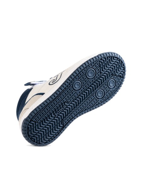 Botín deportivo niño blanco Joma Berry con suela de goma vista