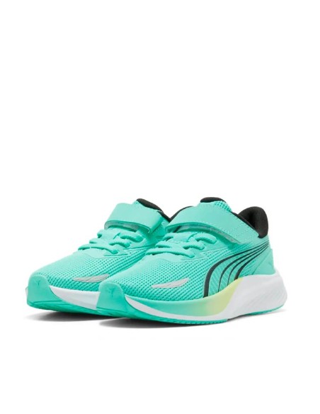 Zapatillas deportivas Puma Pounce Lite 2 AC+ PS verde agua para niños