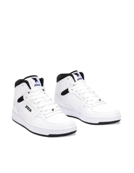 Zapatillas caña alta hombre estilo retro baloncesto Joma J80 blancas