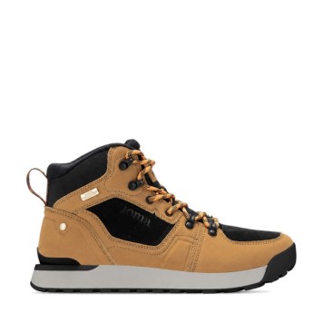 Botas trekking Joma hombre Tormes mostaza y negro vista lateral