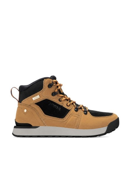 Botas trekking Joma hombre Tormes mostaza y negro vista lateral
