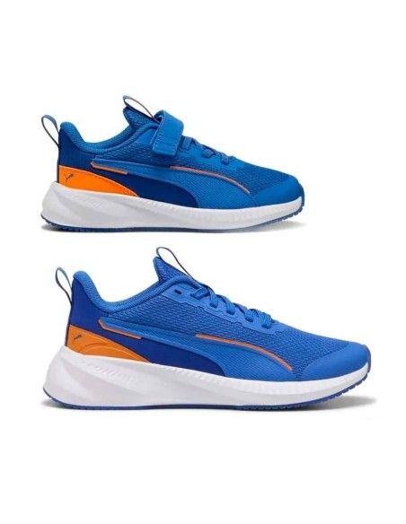 Puma Flyer 3 AC azul infantil vista lateral