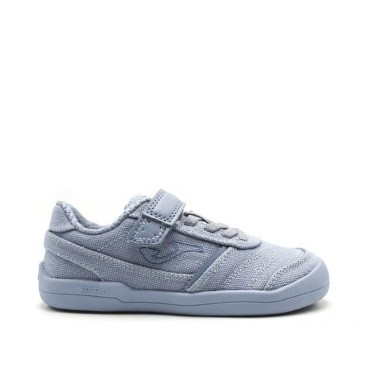 zapatillas lona barefoot niño joma azul