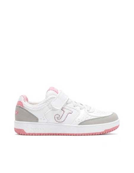 Zapatillas niña Joma FLEXY JR 2513 blancas rosas y grises