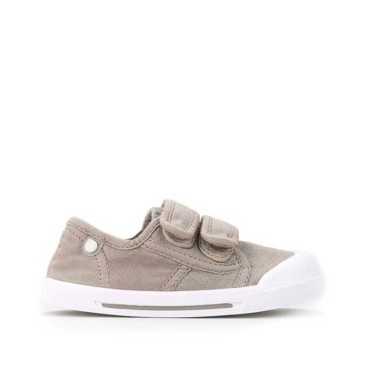 zapatillas lona igor barefoot niño beige velcro lateral