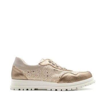 Bamba Andanines champagne glitter de piel