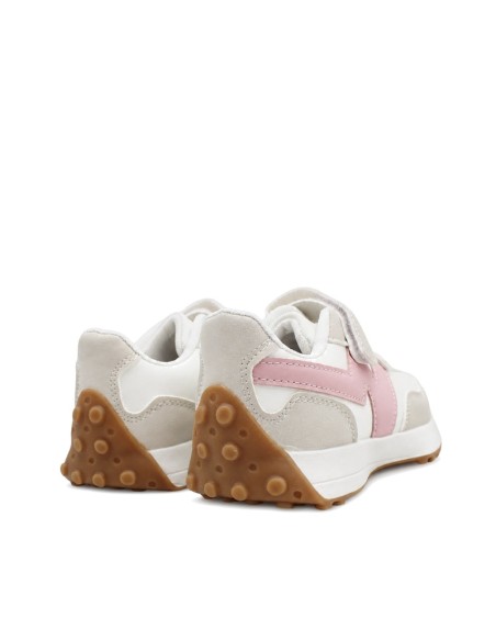 Zapatillas niña con suela de goma caramelo y talón subido