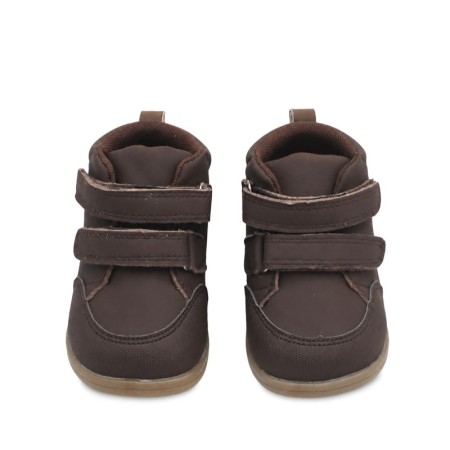 Botines bebé Bubble Kids marrones con cierre de doble velcro