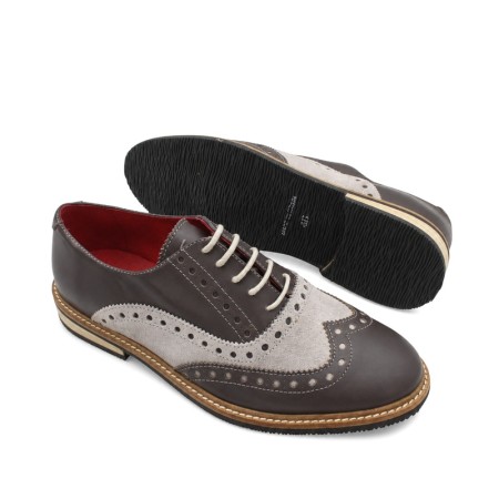 Zapatos Oxford hombre con interior de piel y suela de goma