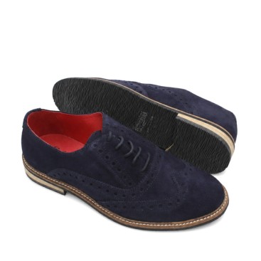 Zapatos oxford full brogue con suela de goma hechos en España