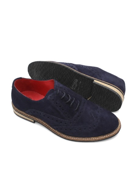 Zapatos oxford full brogue con suela de goma hechos en España