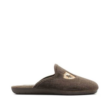 Zapatillas de invierno casa hombre con escudo