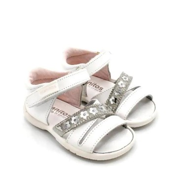 SANDALIAS BEBE NIÑA BLANCAS