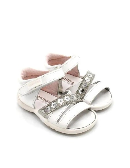 SANDALIAS BEBE NIÑA BLANCAS