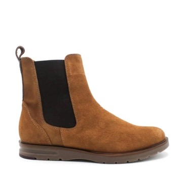 BOTINES HOMBRE ELÁSTICOS PIEL serraje