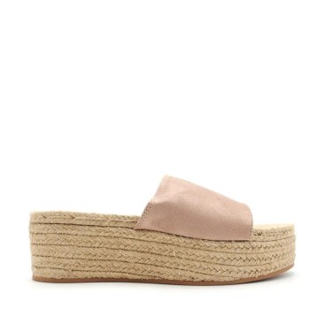 sandalias plataforma rosa