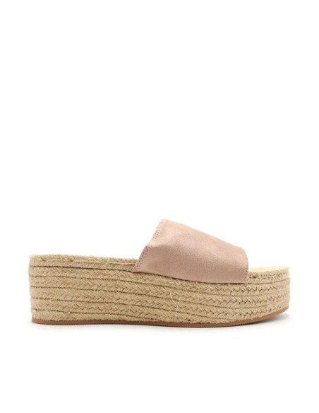 sandalias plataforma rosa