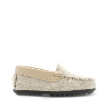 mocasín lino niño beige