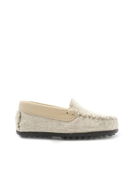 mocasín lino niño beige