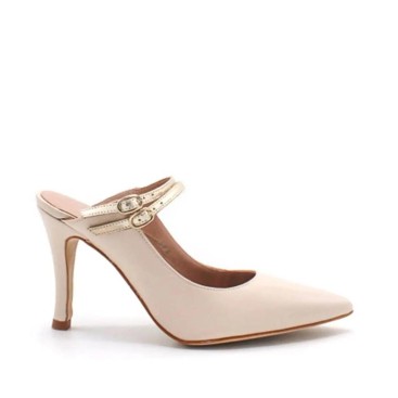 zapatos fiesta beige destalonado