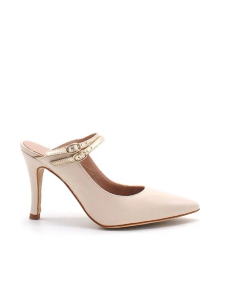 zapatos fiesta beige destalonado