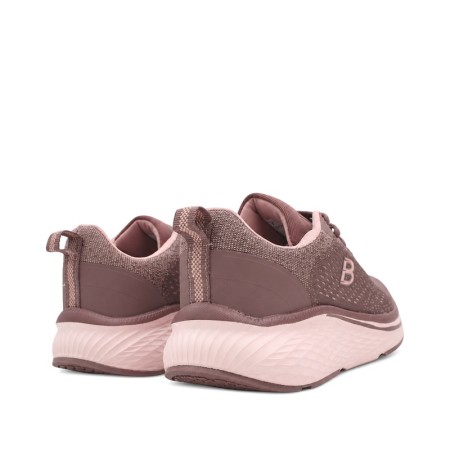 Zapatillas deportivas mujer rosa empolvado con plantilla memory foam extraíble