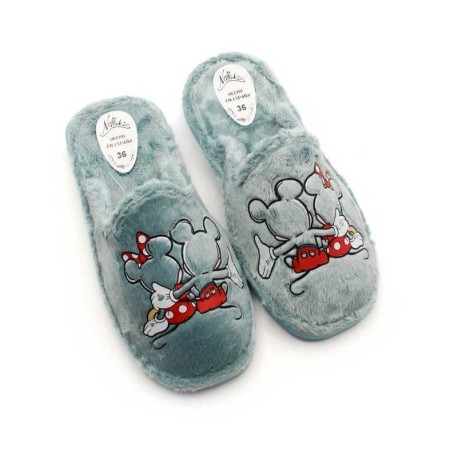 Zapatilla casa Mickey celeste