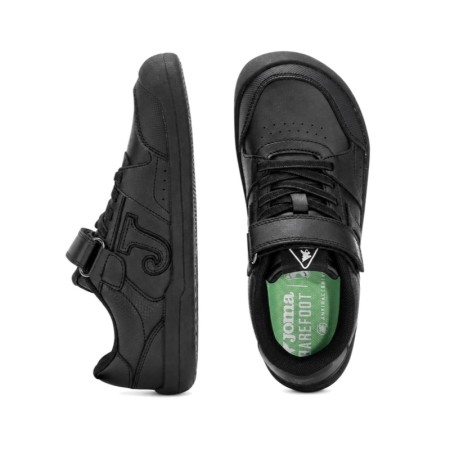 Zapatillas infantiles Joma Barefoot Academy Negro con cierre de velcro