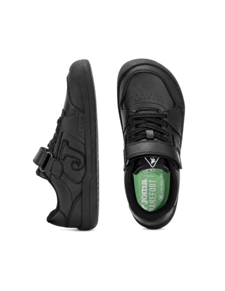 Zapatillas infantiles Joma Barefoot Academy Negro con cierre de velcro