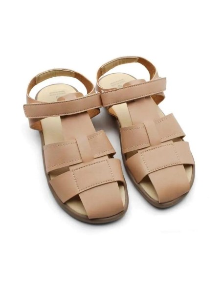 sandalias para niños estilo pescador de piel