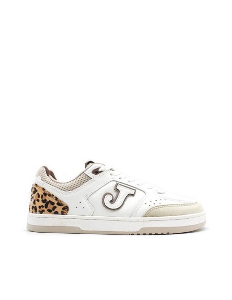 zapatillas barefoot mujer piel joma flexys blancas frontal