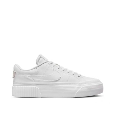 Nike Court Legacy Lift blanca mujer vista lateral