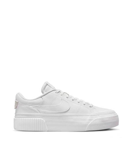 Nike Court Legacy Lift blanca mujer vista lateral
