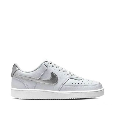 Nike Court Vision Low NN gris mujer vista lateral