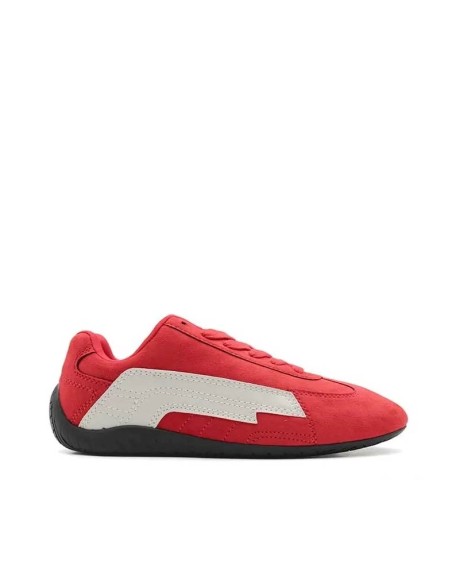 Zapatilla Corina roja retro mujer