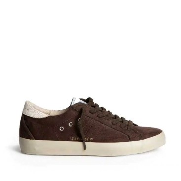 Zapatilla Corina marrón chocolate retro mujer