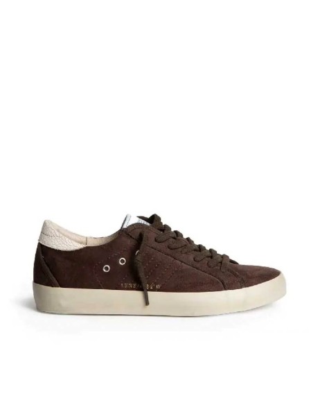 Zapatilla Corina marrón chocolate retro mujer