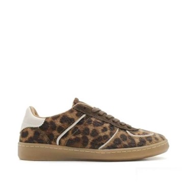 Zapatilla Corina leopardo retro mujer