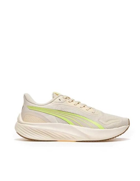 Puma Pounce Lite beige mujer vista lateral