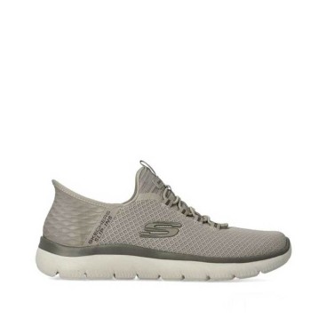 zapatillas skechers slip ins hombre taupe