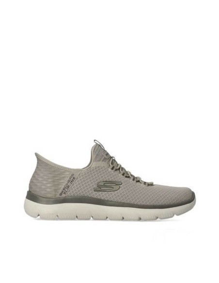 zapatillas skechers slip ins hombre taupe