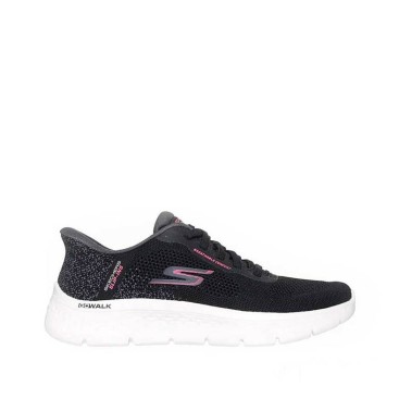 zapatillas skechers go walk flex safiya mujer negras lateral